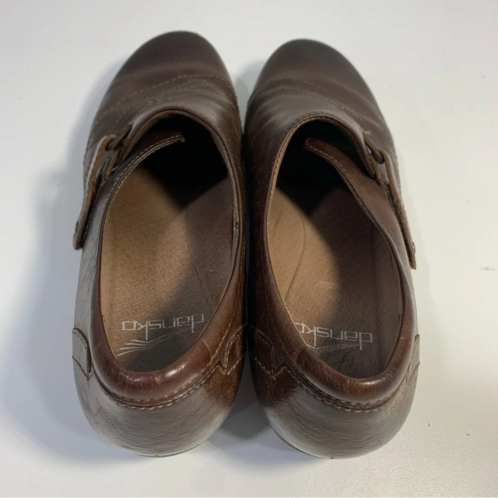Dansko Franny Women's Slip On Loafers Comfort Shoes Size EU 37 US6 Leather Brown - Picture 12 of 14